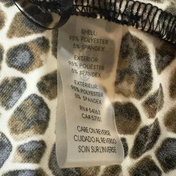 Calvin Klein Animal Print Stretch Sleeveless top - MP - Picture 4 of 6